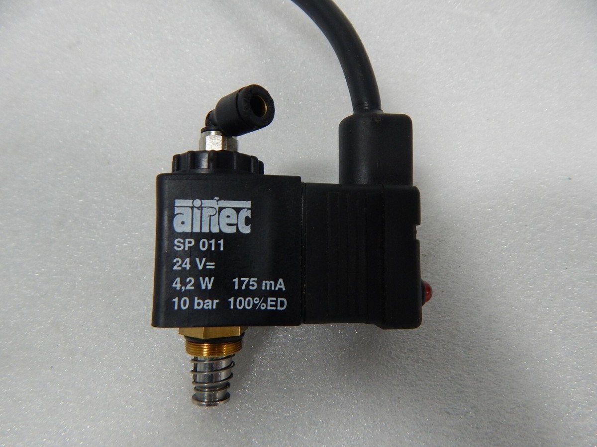 Airtec SP 011 Solenoid plunger & Coil 24v dc 4.2w 175mA 10 Bar 