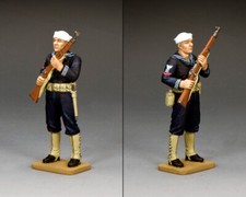 KING  COUNTRY U.S. NAVY USN028 BLUEJACKET SANDPEBBLE SAILOR STANDING PORT ARMS