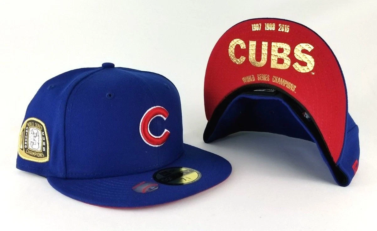 New Era Light blue/navy Chicago Cubs Green Undervisor 59FIFTY Fitted Hat