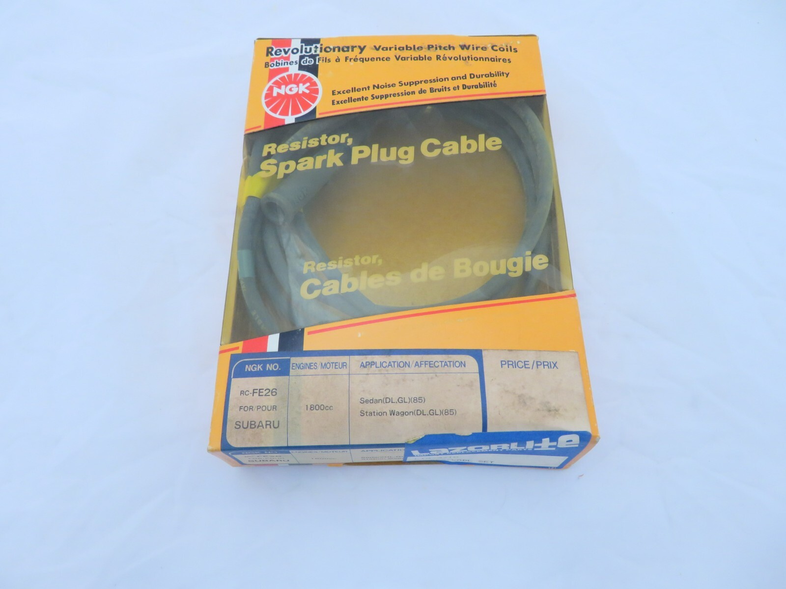 Ignition Wire Set Fits Subaru XT Coupe 1800cc Non-Turbo 1985-1987  L15-3710