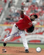 Edinson Volquez Signed Cincinnati Reds MLB 8x10 Photo– COA