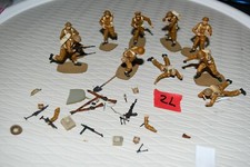 10 each Airfix world war ii british infantry men fighters Figures rare 2l