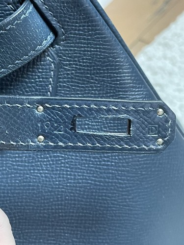Hermès Birkin 35 in Blue Epsom with Palladium Hardware - Picture 8 of 12