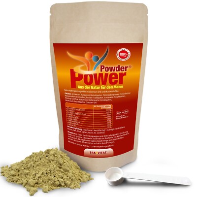 PowerPowder  Pulver mit Pinien Pollen-schwarzem Maca-Cordyceps- Moringa Q10 etc.