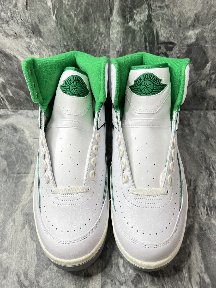 Air Jordan 2 Retro Sneakers Lucky Green White DR8884 103 Men Size