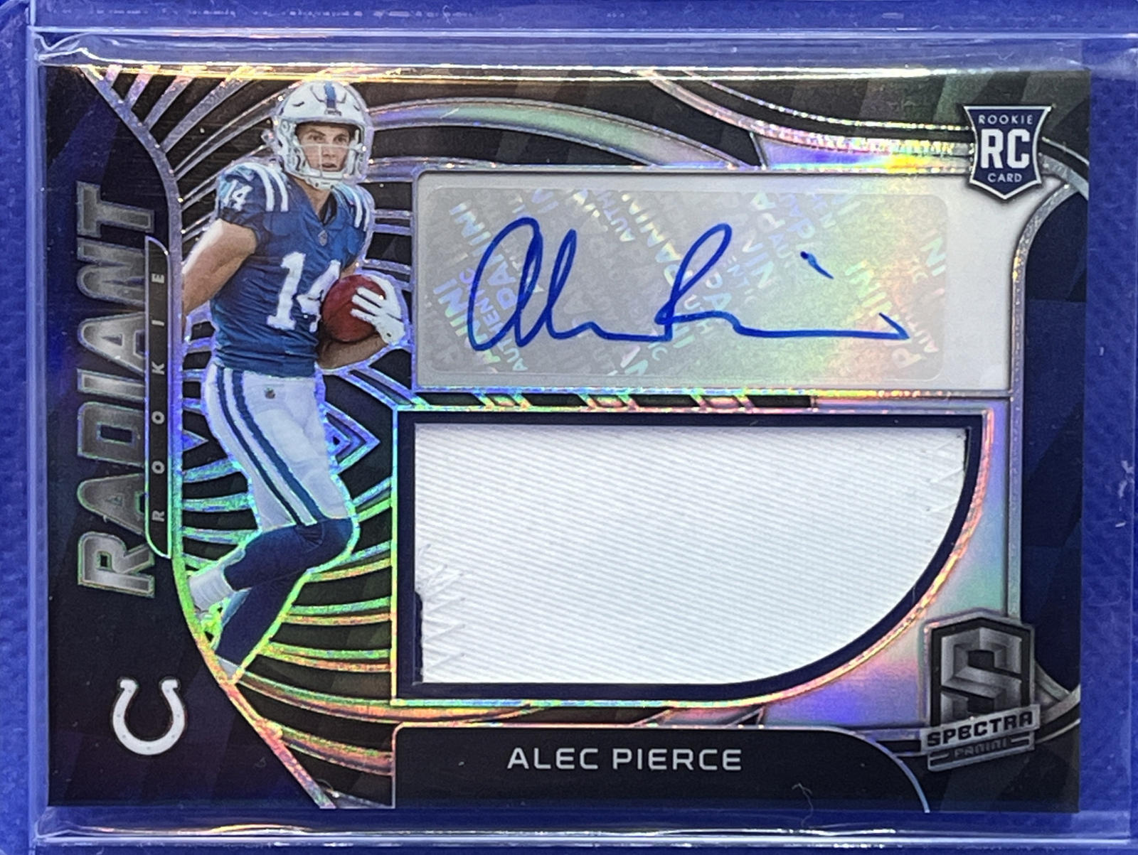 2022 Panini Spectra Alec Pierce RC Patch Autograph Auto Radiant 65/99