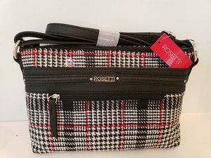 NWT Women&#39;s Rosetti Tanya Mini Crossbody Bag Purse in Plaid Black Houndstooth | eBay