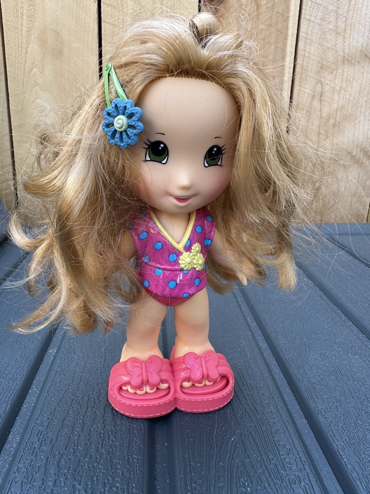Fisher Price Snap N Style Doll Blonde Hair Green Eyes + Accessories ...