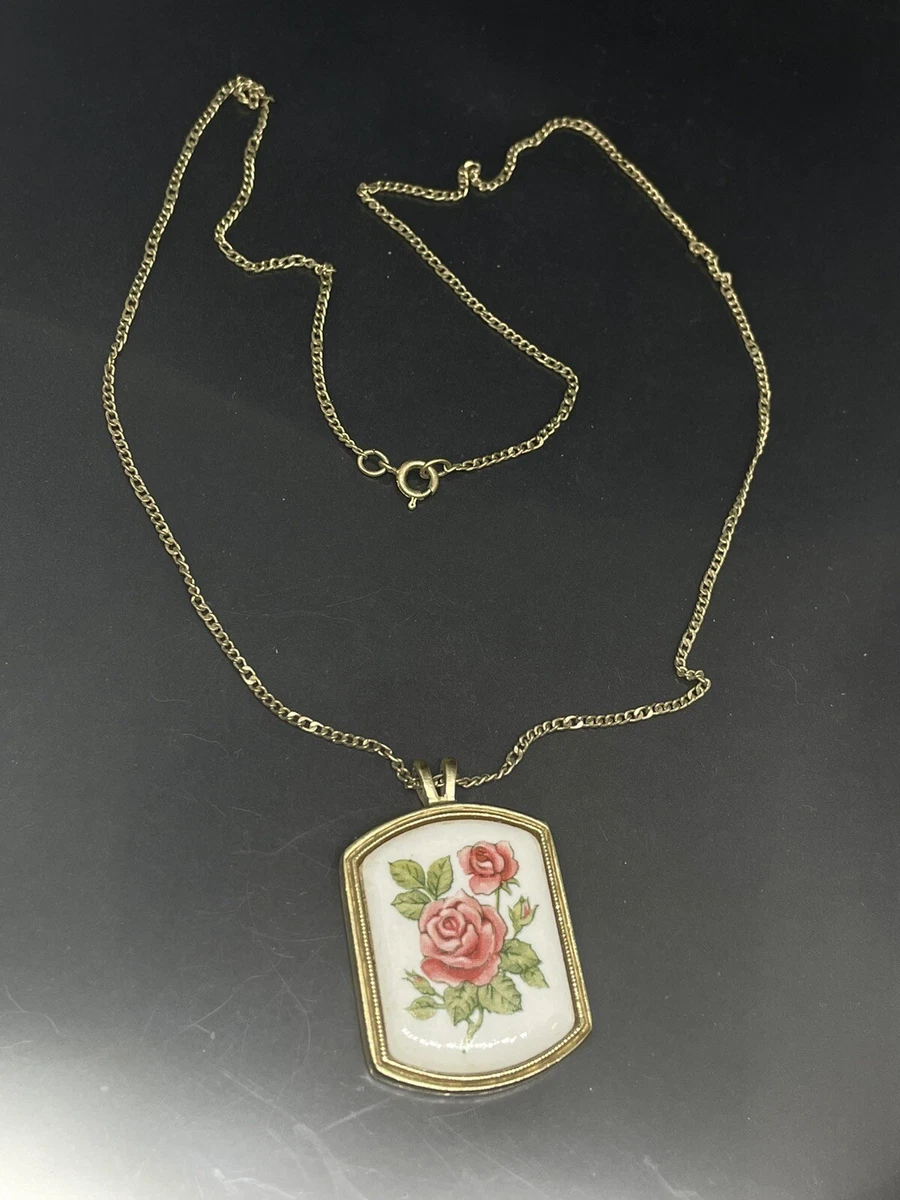 Avon sale rose necklace