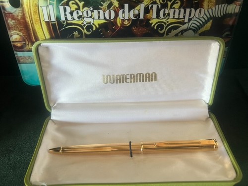 Waterman Stift Kugel Laminiert Gold France Schreibt Mit Im Feld - Bild 10 von 10