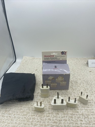 Franzus Polarized International Electricity Adapter Plug Set Includes 5 Pieces