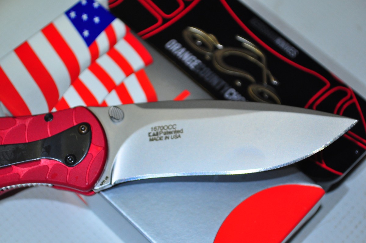 KERSHAW 1670OCC BLUR ORANGE COUNTY CHOPPERS KNIFE MADE IN USA RARE
