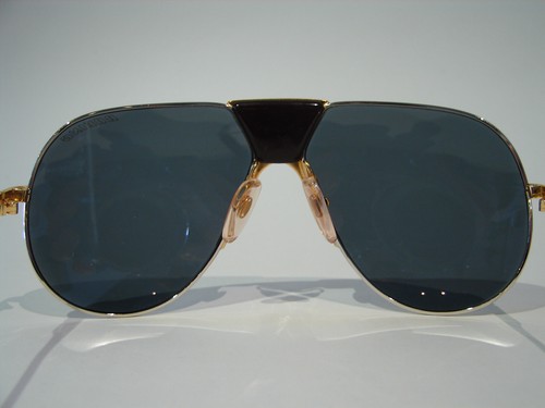 NOS 1980s Vintage Boeing by Carrera 5701 Gold x Silver Size L Aviator Sunglasses - Picture 13 of 15