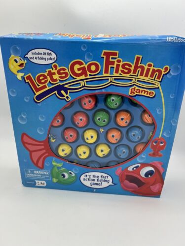 New Cardinal Classic Let's Go Fishin' Game Fishing Motorized Game Board - Picture 1 of 7
