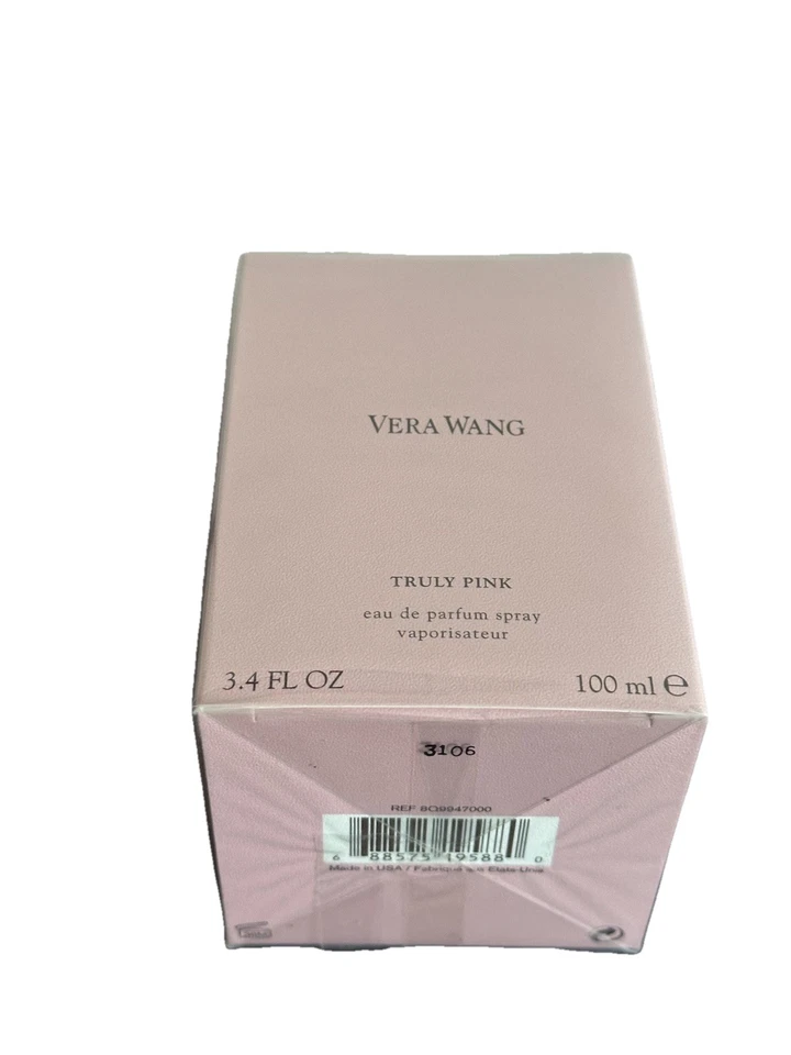 Vera Wang Truly Pink 3,4 oz / 100 ml eau de parfum spray para mujeres - nuevo sellado Foto 2 de 4