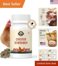 Chicken De-wormer: an All-Natural Health Formula, 120 Tablets, Safe for Eggs ...