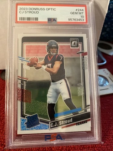 2023 Panini Donruss Optic - Rated Rookie C.J. Stroud #244 (RC) PSA 10 Texans 🏈