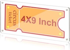 Espositore porta biglietti in acrilico 4x9 pollici trasparente