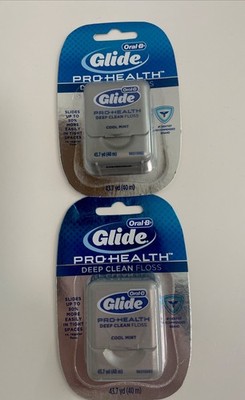 2 Oral-B PRO HEALTH Deep Clean Floss   Cool Mint 43.7 Yards. Sealed In Box