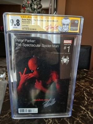  The Spectacular Spider-Man #1 Tupac Variant CGC 9.8 Marvel Signed By Stan Lee.