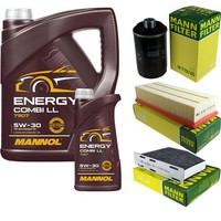 Inspektionspaket 6L Mannol Energy 5W-30 FüR Audi A3 1.8 Tfsi 2.0 Q3 VW Golf VI
