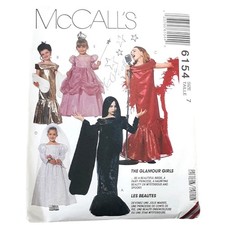 McCalls 6154 Witch Glamour Girl Costume Pattern Girls Size 7 NOS 1992