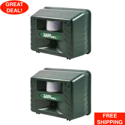 Yard Sentinel Ultimate Ultrasonic Animal Pest Repellent Safe For Kids (2-Pack)