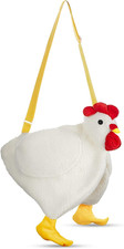 Chicken Hen Purse Bag Fluffy Shoulder Handbag Cute Duck Fish Cat Paw Funny Anima