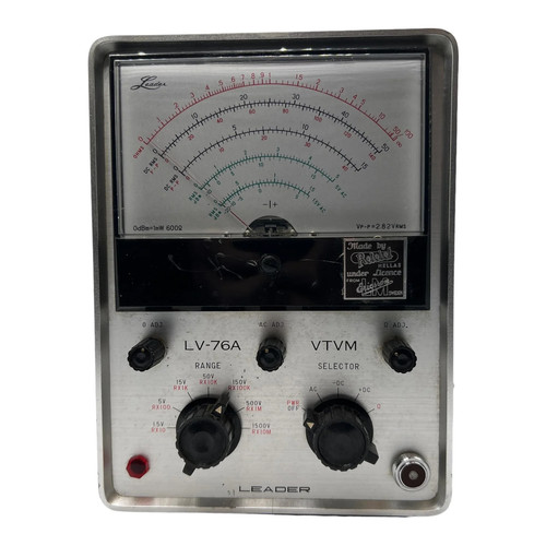 LV-76A Leader Vacuum Tube Voltmeter - Picture 2 of 3
