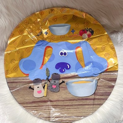 Vintage Lot Of 2 90s  Blue Clues Nick Jr Foil Blow Up Feel Better Balloons Large