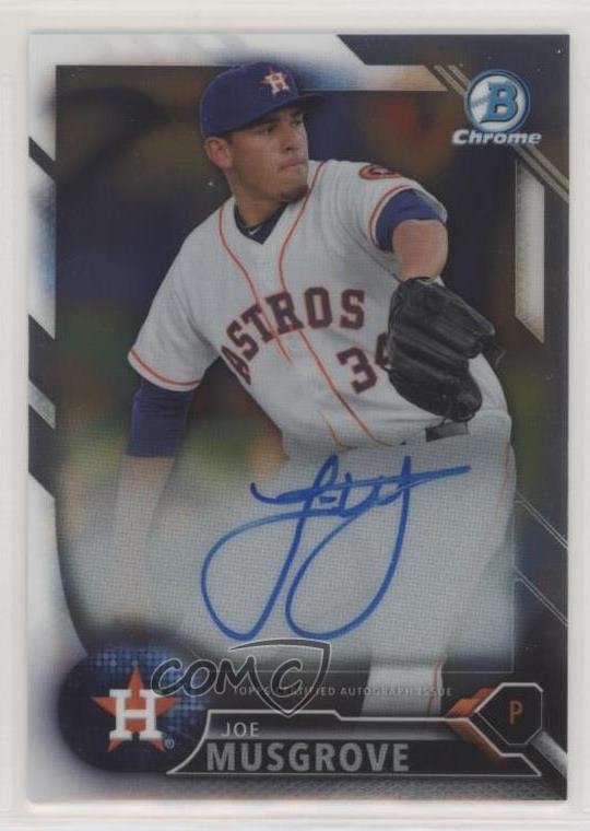 2016 Bowman Chrome Prospects Auto Joe Musgrove #CPA-JMU Auto 4l3