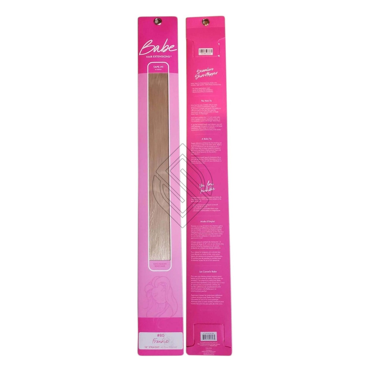Babe Tape-In 18 Inch Frankie #80 10 Wefts 100% Human Remy  display picture 2