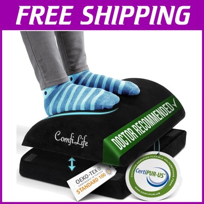 Plush Memory Foam Foot Stool - Ergonomic Support