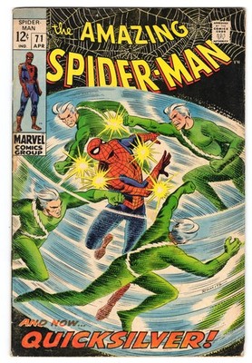 Amazing Spider-Man 71 1969 Marvel Comics VG 4.0 Scarlet Witch Quicksilver