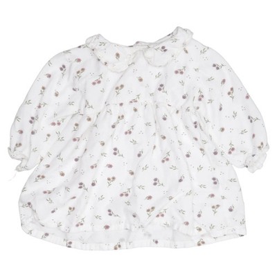 Zeeman, Kleid, Größe: 80, Weiß/Mehrfarbig, Viskose, Blumen, Mädchen #tVW