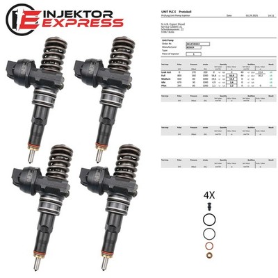 4x 0414720222 Injektor Pumpe Düse Einheit VW PASSAT B5.5 2.0 TDI 038130073BC