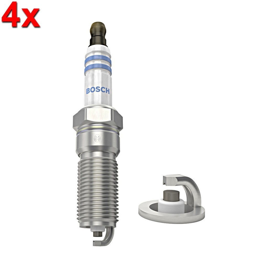 BOSCH 4x Spark Plugs For FORD Cougar USA MAZDA 2 5 MORGAN VOLVO 92-17 0242229986