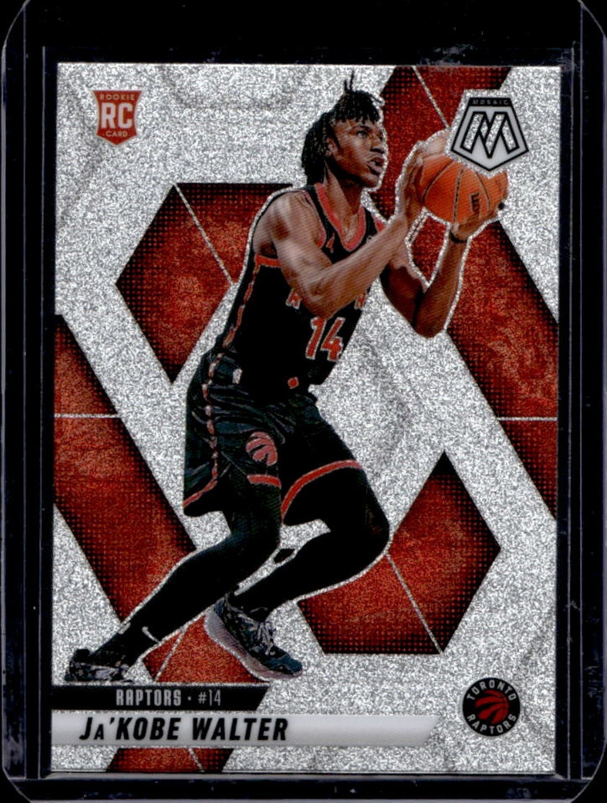 2024-25 Mosaic Ja'Kobe Walter RC Glitter Mosaic Rookie #234 Raptors
