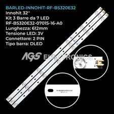 KIT 3 BARRE STRIP 7 LED TV INNOHIT RF-BS320E32-0701S-16-A0