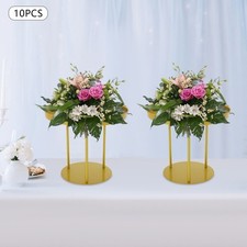 Circular Flower Stands 10Pcs Wedding Flower Stand, Gold Flower Stand Home Decor