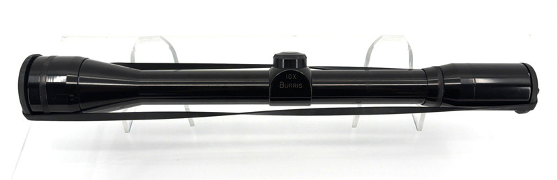 BURRIS PISTOL SCOPE 10X POWER SCOPE COVERS ADJ OCT (AO) DUPLEX RETICLE
