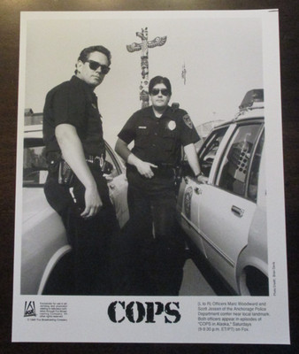PRESS PROMO PHOTO 1990 FOX TV SHOW COPS MARC WOODWARD & SCOTT JESSEN 8X10 Y708
