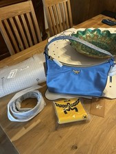 MCM Tasche Aren Taubenblau Neu