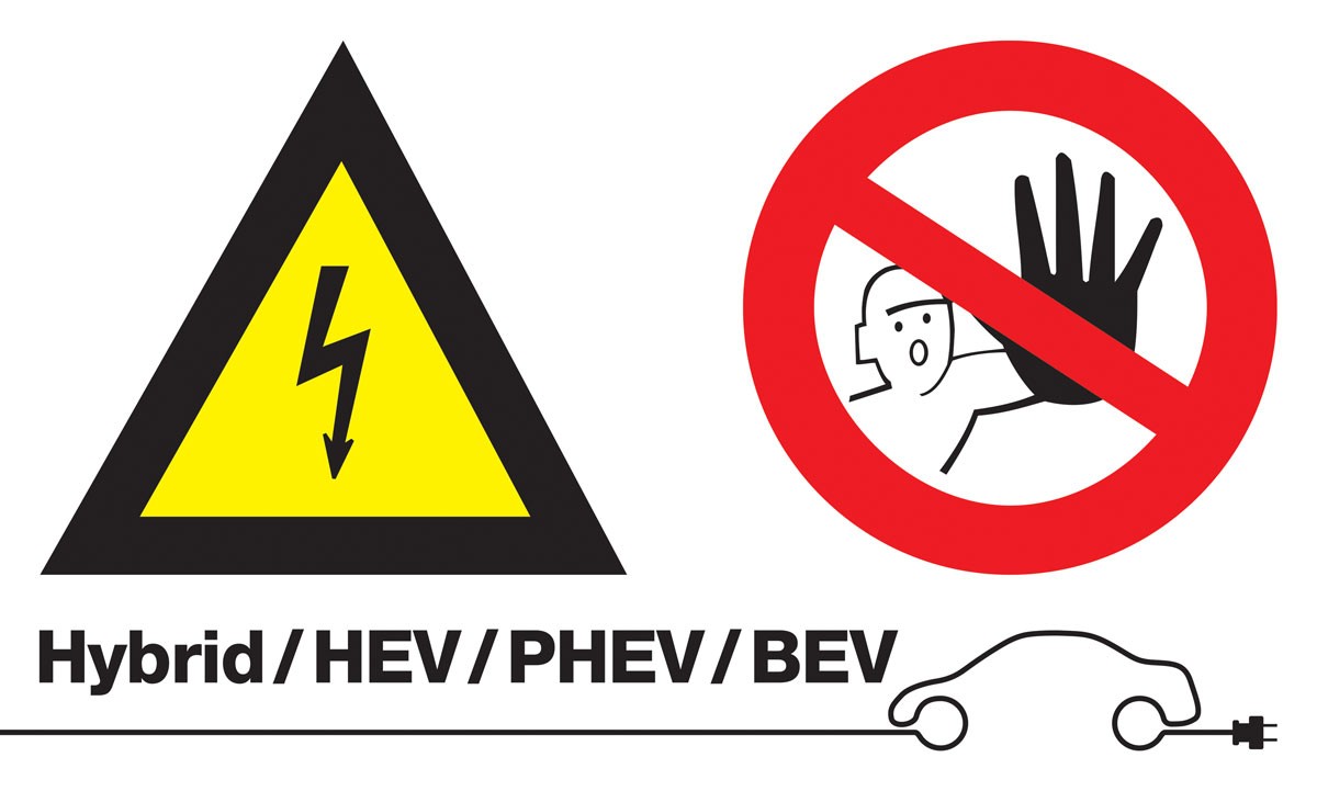 Cartello Alta Tensione/Divieto Di Accesso (Senza Testo) 7576