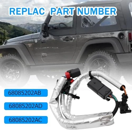 68085202AC Ignition Knock Detonation Sensor Harness Wrangler 2012-2016 Ram 1500 - Image 3 of 4