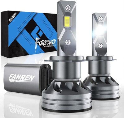FAHREN H7 LED Headlight Bulb 600% Brighter 6500K White High/Low/Fog Beam 10Years