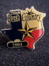 2004 Campaign Lapel Pin George W Bush Republican 