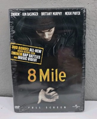 8 Mile (DVD, 2002, Full Screen, Uncensored Bonus Materials) New/Sealed