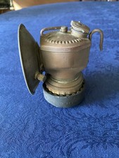 Justrite Antique Brass Carbide Miner's Lamp - USA - Vintage Mining Light FREE SH
