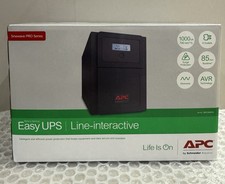 APC UPS 1000VA Battery Backup SMV1000CAI LCD Tower Surge Protector NEW